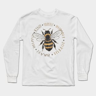 Bee ... (grunge) Long Sleeve T-Shirt